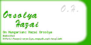 orsolya hazai business card